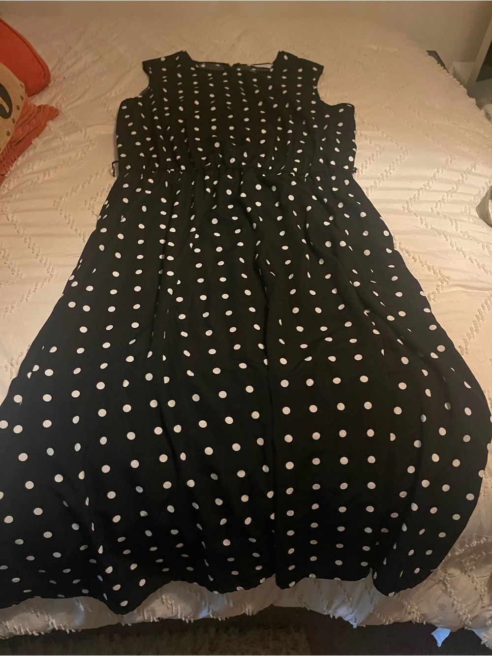 Blair Black and White Polka Dot Maxi Dress